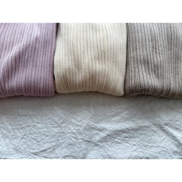 画像5: NARU 綿コーマ ランダムリブ タートルネック【1枚までクリックポスト可】 (5)