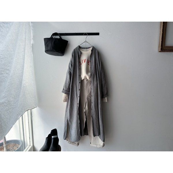 画像13: nouvelles du paradis ふんわり裏毛 ロゴスウェット(OLIVIER) (13)