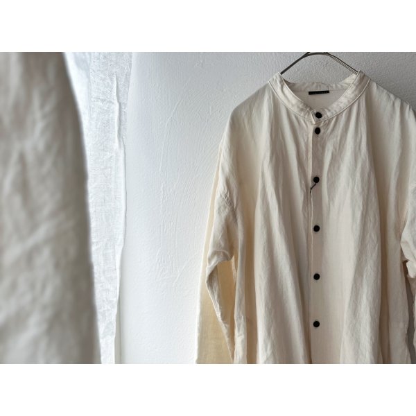 画像5: Luminaes 60コルトレイクリネン シャツワンピース (5)