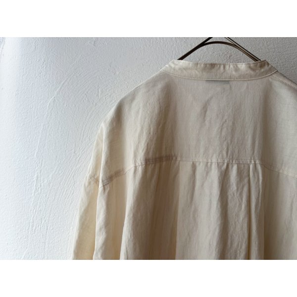 画像11: Luminaes 60コルトレイクリネン シャツワンピース (11)