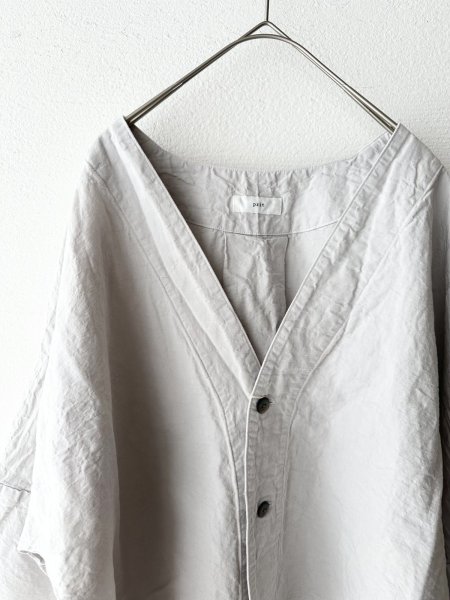 画像12: prit コットンリネン交織高密度ウェザー 7分袖ボレロ【クリックポスト（185円）発送可能】 (12)