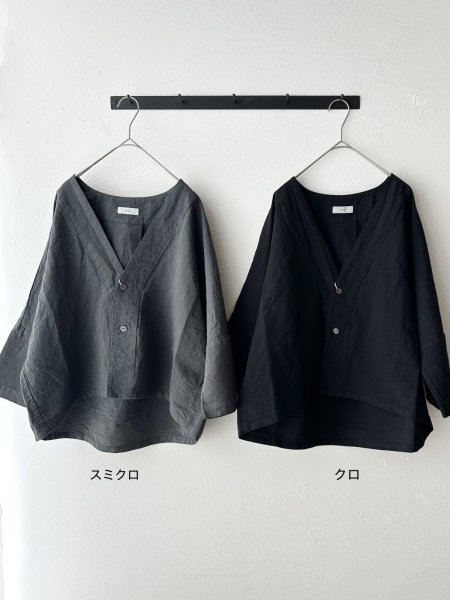 画像17: prit コットンリネン交織高密度ウェザー 7分袖ボレロ【クリックポスト（185円）発送可能】 (17)