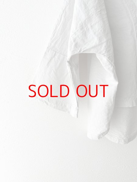 画像14: *sale30%off* prit コットンリネン交織高密度ウェザー 7分袖ボレロ【クリックポスト（185円）発送可能】 (14)