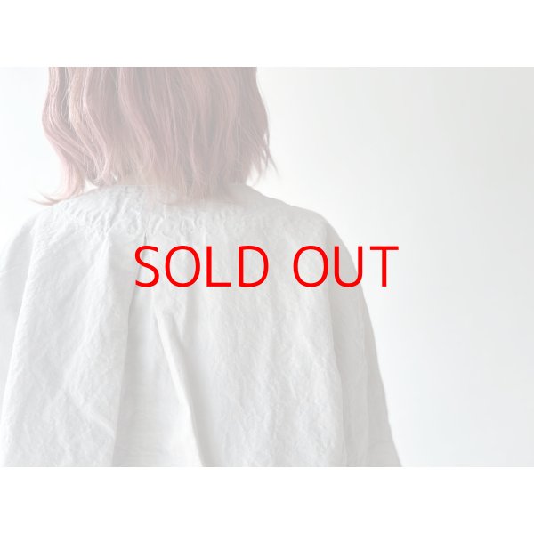 画像7: *sale30%off* prit コットンリネン交織高密度ウェザー 7分袖ボレロ【クリックポスト（185円）発送可能】 (7)