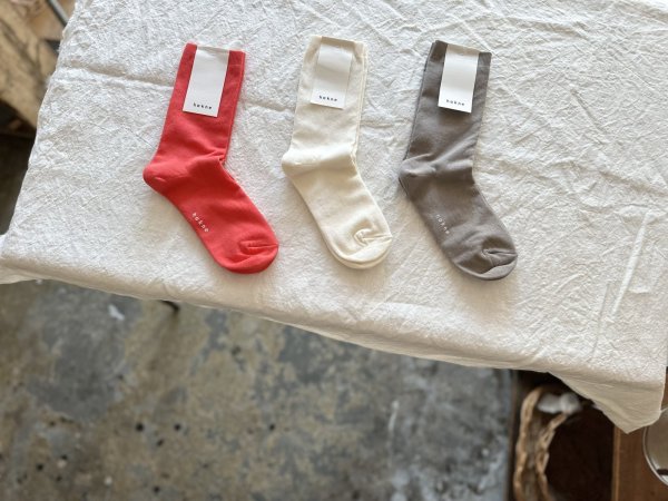 画像2: hakne シルクコットンダブルフェイスソックス 【1足までクリックポスト可】 (2)