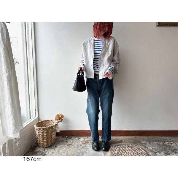 画像8: prit コットンリネン交織高密度ウェザー 7分袖ボレロ【クリックポスト（185円）発送可能】 (8)