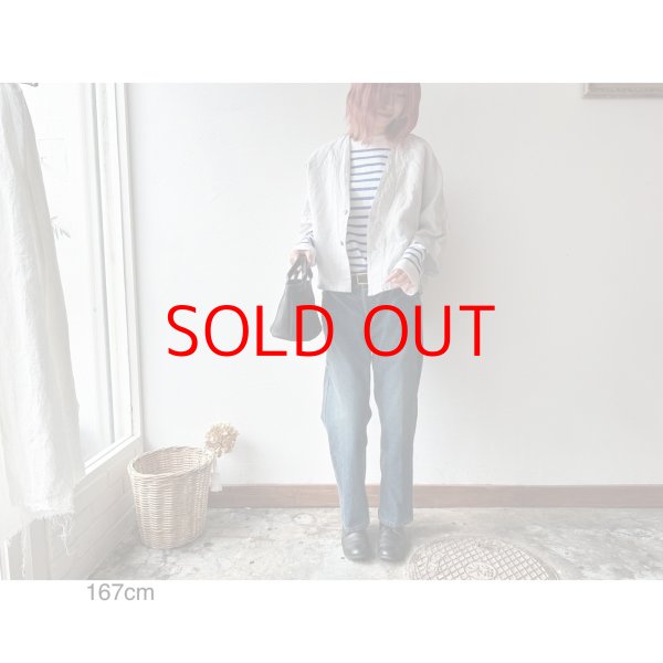 画像8: *sale30%off* prit コットンリネン交織高密度ウェザー 7分袖ボレロ【クリックポスト（185円）発送可能】 (8)