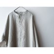 画像8: prit 60/1 フレンチリネン スタンドカラープルオーバーチュニック (8)