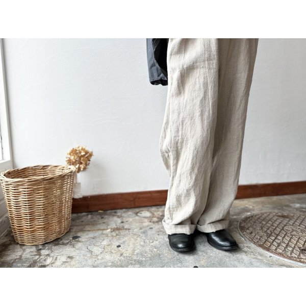 画像14: Luminaes heavy-linen frax dyed サスペンダー対応PT (unisex) (14)