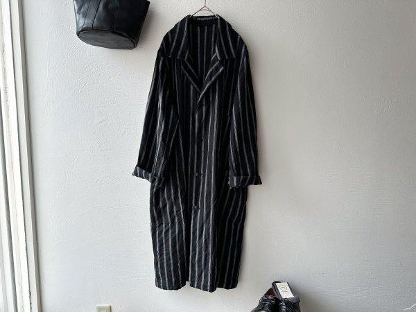 画像6: Vlas Blomme Vintage Multi Stripe アトリエコート (unisex) (6)