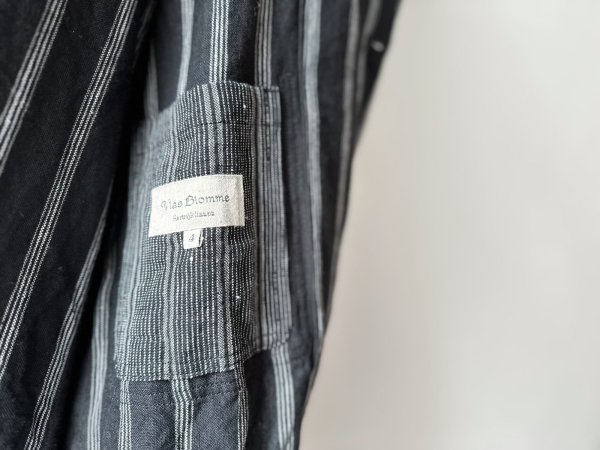 画像12: Vlas Blomme Vintage Multi Stripe アトリエコート (unisex) (12)