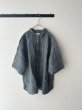 画像3: prit 60/1フレンチリネンギンガムチェック ５分袖レギュラーカラーシャツ (3)