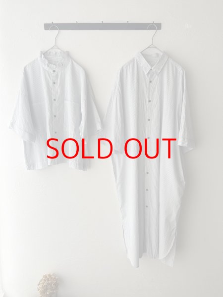 画像12: *sale50%off* nouvelles du paradis ストライプクロス シャツワンピース【クリックポスト（185円）発送可能】 (12)