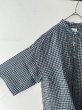 画像5: prit 60/1フレンチリネンギンガムチェック ５分袖レギュラーカラーシャツ (5)