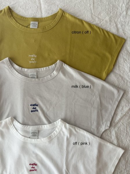 画像13: *sale50%off* nouvelles du paradis トロワ天竺 フレンチロゴTシャツ【クリックポスト(185円)発送可能】 (13)