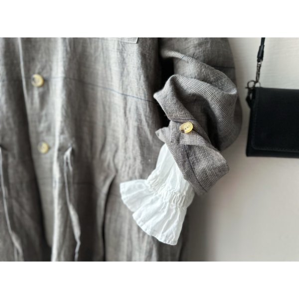 画像3: Veritecoeur グレンチェックオールインワン (3)