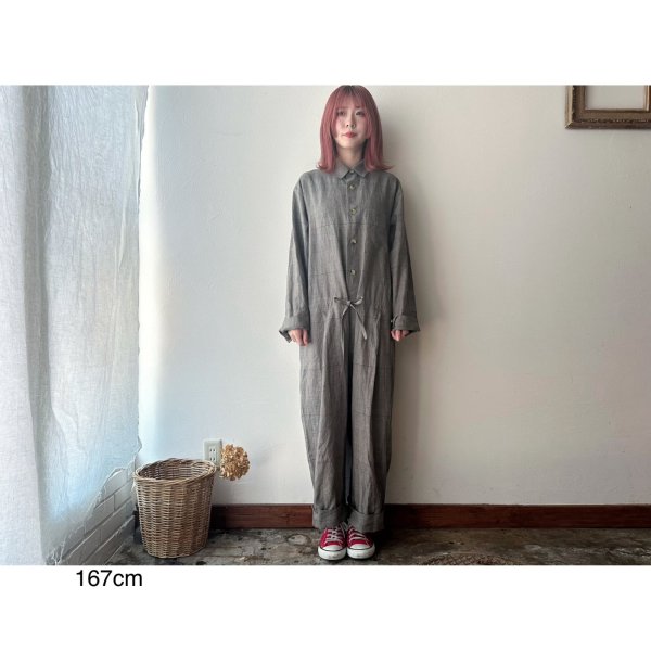 画像4: Veritecoeur グレンチェックオールインワン (4)