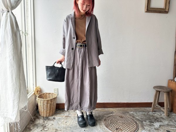 画像9: Luminaes コルトレイクリネン タックボリュームPT (9)