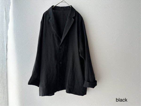 画像17: Luminaes コルトレイクリネン ロングジャケット (17)