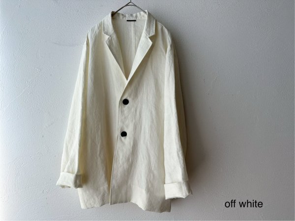 画像9: Luminaes コルトレイクリネン ロングジャケット (9)