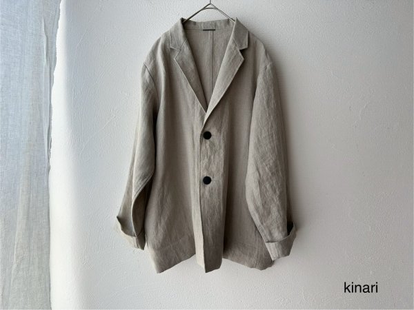 画像13: Luminaes コルトレイクリネン ロングジャケット (13)