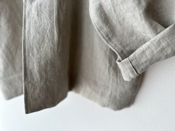 画像16: Luminaes コルトレイクリネン ロングジャケット (16)