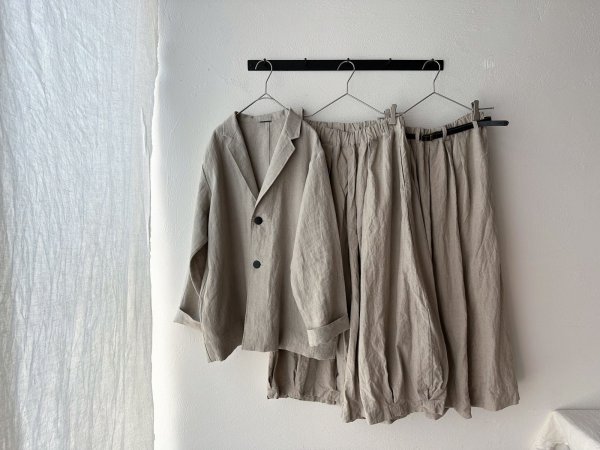 画像19: Luminaes コルトレイクリネン ロングジャケット (19)