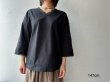 画像9: grin オーガニックアンド天竺 VレースTシャツ (9)