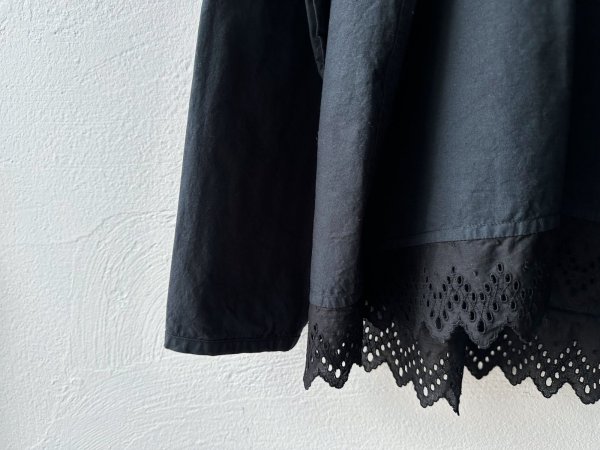 画像19: grin 綿麻ダンプテールレースシャツ【クリックポスト(185円)発送可能】 (19)
