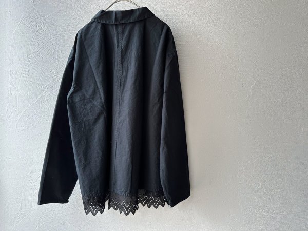 画像20: grin 綿麻ダンプテールレースシャツ【クリックポスト(185円)発送可能】 (20)