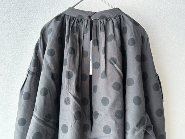 画像14: Veritecoeur ギャザーブラウス ( ドット ) (14)