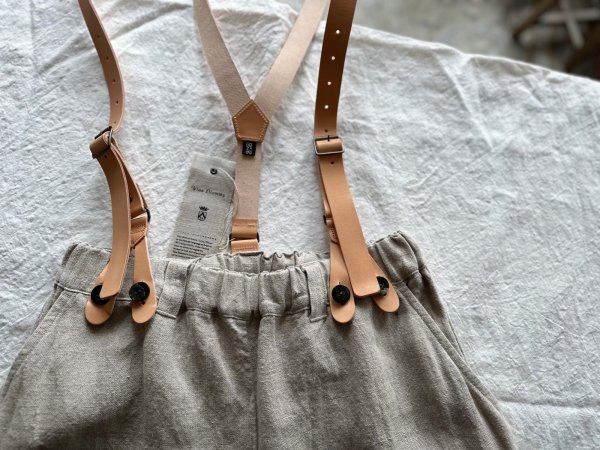 画像9: Luminaes heavy-linen frax dyed サスペンダー対応PT (unisex) (9)
