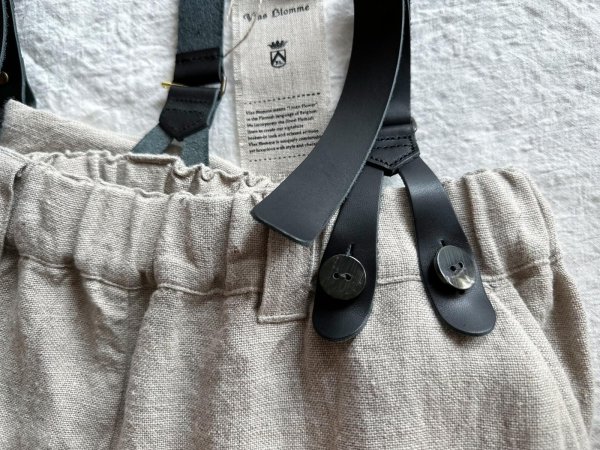 画像5: Luminaes heavy-linen frax dyed サスペンダー対応PT (unisex) (5)