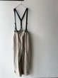 画像2: Luminaes heavy-linen frax dyed サスペンダー対応PT （unisex） (2)