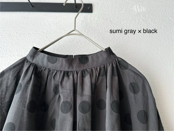 画像11: Veritecoeur ギャザーブラウス ( ドット ) (11)