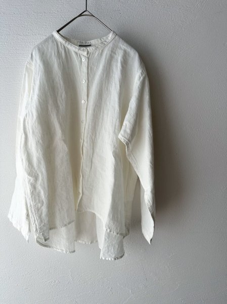 画像10: Luminaes 1/60手染めリネン ちょうどいいシャツ (10)
