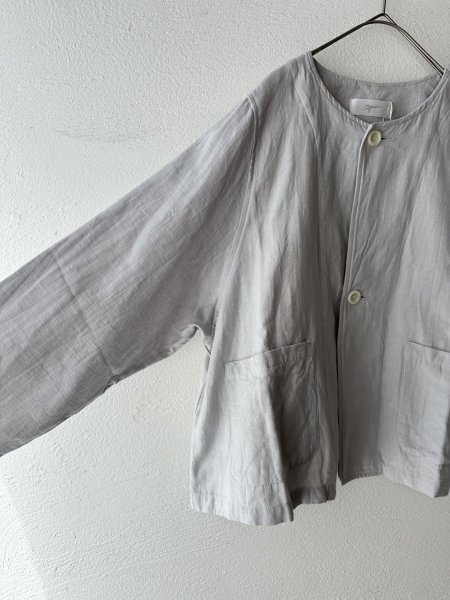 画像8: grin 綿麻バックサテン ドルマンジャケット【クリックポスト(185円)発送可能】 (8)
