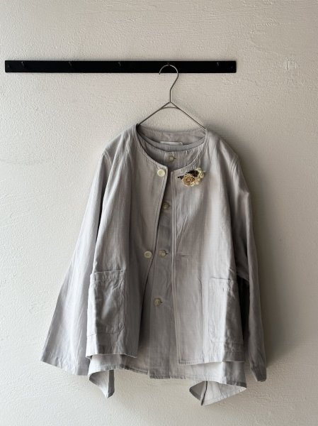 画像10: grin 綿麻バックサテン ドルマンジャケット【クリックポスト(185円)発送可能】 (10)