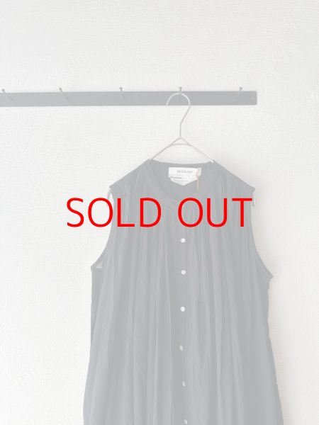 画像11: Veritecoeur スリーブレスギャザーブラウス  ( long ) (11)