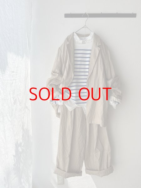 画像7: Veritecoeur リネンテーラードジャケット (7)