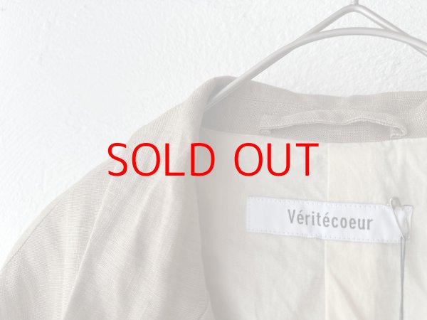 画像10: Veritecoeur リネンテーラードジャケット (10)