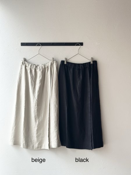 画像2: grin ヨーロッパリネン ラップスカート (2)