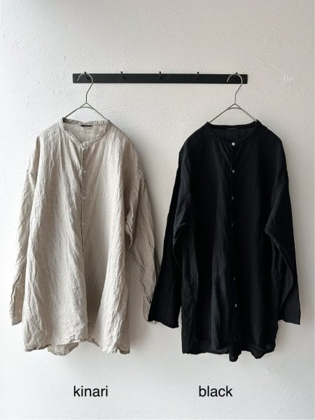 画像10: Luminaes 1/60手染めリネン ロングシャツ 【unisex】 (10)