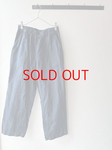 画像14: Luminaes リネン先染オーバーダイストライプ トラウザーPT (14)