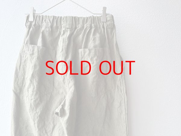 画像13: Luminaes リネン先染オーバーダイストライプ トラウザーPT (13)