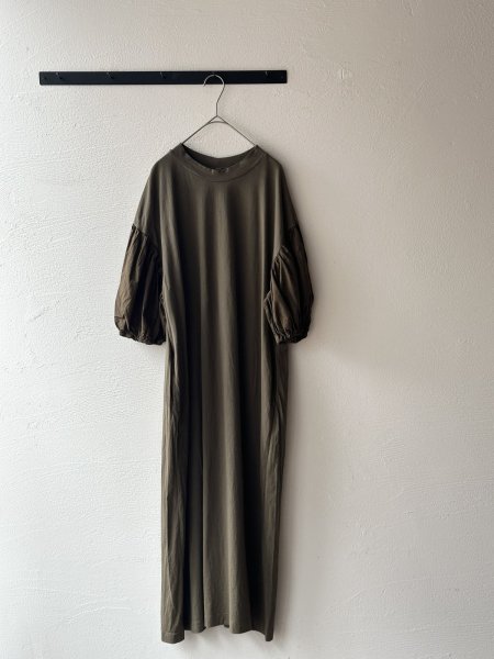 画像3: grin オーガニックエーゲ海天竺 パフワンピース【レターパックプラス(600円)発送可能】 (3)