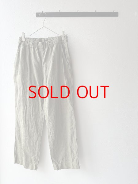 画像11: Luminaes リネン先染オーバーダイストライプ トラウザーPT (11)