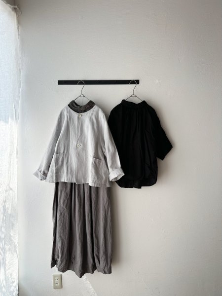 画像3: grin 綿麻バックサテン ドルマンジャケット【クリックポスト(185円)発送可能】 (3)