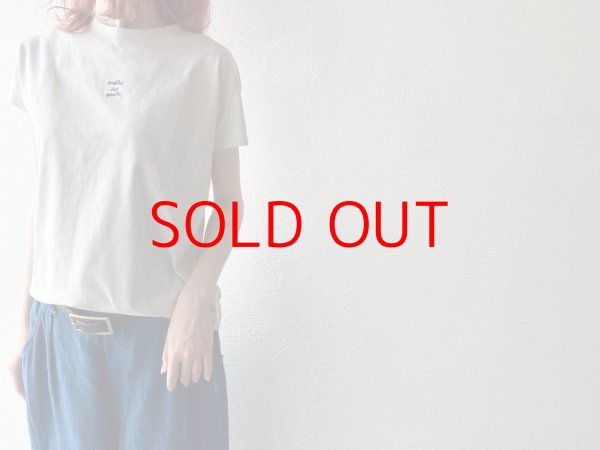 画像3: *sale40%off* nouvelles du paradis トロワ天竺 フレンチロゴTシャツ【クリックポスト（185円）発送可能】 (3)