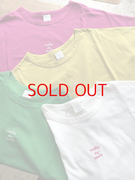 画像1: *sale40%off* nouvelles du paradis トロワ天竺 フレンチロゴTシャツ【クリックポスト（185円）発送可能】 (1)